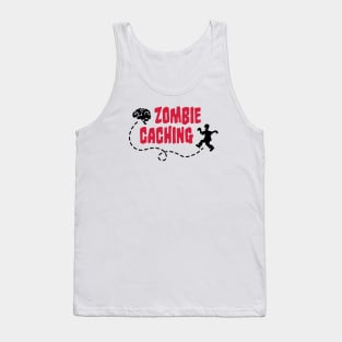 Geocache-Zombie caches Brain Tank Top